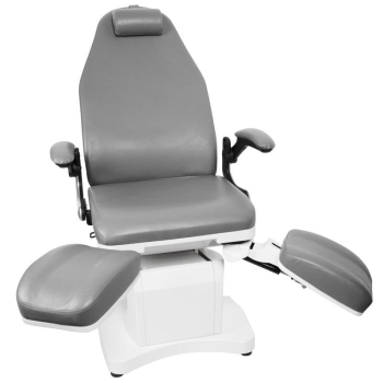 FOTEL PODOLOGICZNY ELEKTR. AZZURRO 709A 3 SILN. SZARY Activ  Q@d